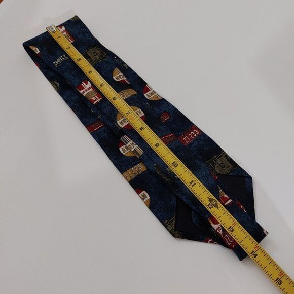 Vintage Structure Nebraska Motor Oil Silk Men's Necktie - Picture 6 of 6